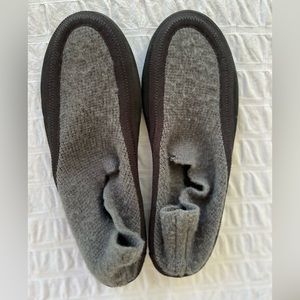 The Row Fairy Grosgrain Suede Trimmed Cashmere Slipper size 38